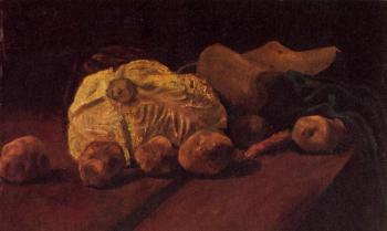 Vincent Van Gogh : Still Life with Cabbage and Clogs